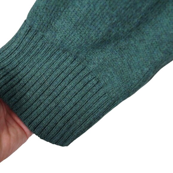 H by Halston 100% Extra Fine Merino Wool Crew Neck L Sweater Pullover - Picture 4 of 10